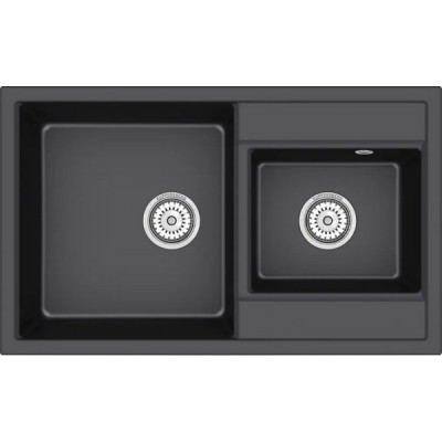 Мойка Kuppersberg MODENA 80 NL 1,5B1D глубокий черный Мойка Kuppersberg MODENA 80 NL 1,5B1D глубокий черный