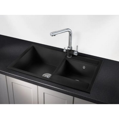 Мойка Kuppersberg MODENA 80 NL 1,5B1D глубокий черный Мойка Kuppersberg MODENA 80 NL 1,5B1D глубокий черный
