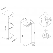 Морозильная камера HIBERG FRB-30 NFW встраиваемая