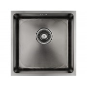 Мойка Paulmark Lassan PM304444-GM, вороненая сталь