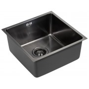 Мойка Paulmark Lassan PM304444-GM, вороненая сталь