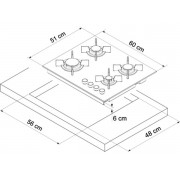 Варочная панель De Dietrich DPG3620B газовая