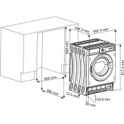 Встраиваемая стиральная машина Korting KWMI 14V87