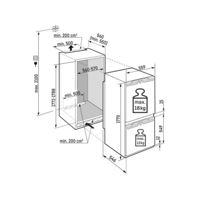 Холодильник Liebherr ICBc 5122-22 001 встраиваемый Холодильник Liebherr ICBc 5122-22 001 встраиваемый