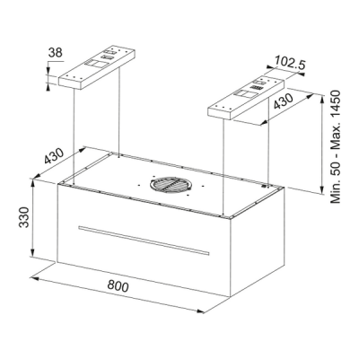 Вытяжка Franke FMAS BK EXTRA MATT F80 KL (345.0698.564) Вытяжка Franke FMAS BK EXTRA MATT F80 KL (345.0698.564)