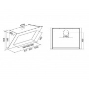 Вытяжка Falmec QUASAR GLASS WHITE 90