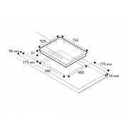 Варочная панель Bertazzoni P755СMODGNE газовая