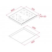 Варочная панель Teka TBC 64010 TTC BLACK (112550014) электрическая