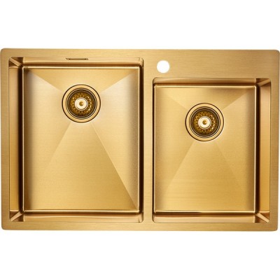 Мойка Paulmark Berman PM517851-BG, брашированное золото Мойка Paulmark Berman PM517851-BG, брашированное золото