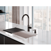 Смеситель Omoikiri Okawa 2 Plus-GM нерж. сталь/вороненая сталь (4994550)