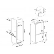 Холодильник Franke FCB 360 TNF NE D (118.0722.594) встраиваемый