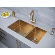 Мойка Paulmark Osser PM527844-BG, брашированное золото