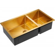 Мойка Paulmark Osser PM527844-BG, брашированное золото