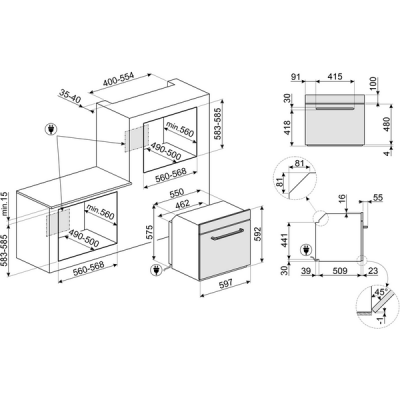 Духовой шкаф SMEG SF6905N1 Духовой шкаф SMEG SF6905N1
