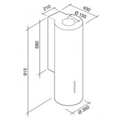 Вытяжка Falmec POLAR BLACK 35