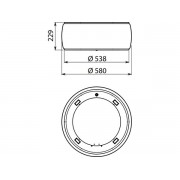 Вытяжка Falmec SOFFIO IS.58 White Satin Glass