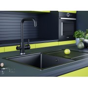 Смеситель Paulmark Logas Lo213021-401TB, антрацит полностью