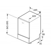 Посудомоечная машина KRONA RIVA 45 FS WH отдельностоящая