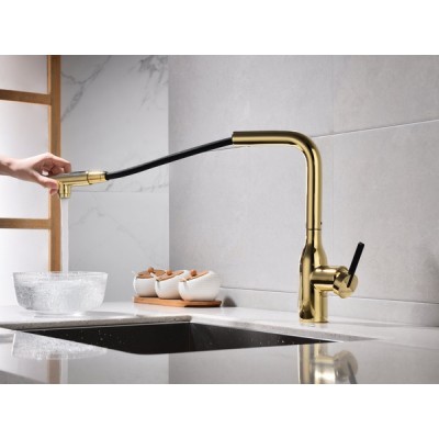 Смеситель Paulmark Viper Vi213105-G, золото Смеситель Paulmark Viper Vi213105-G, золото