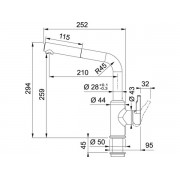 Смеситель Franke Urban с выдвижным шлангом, белый (115.0595.088)