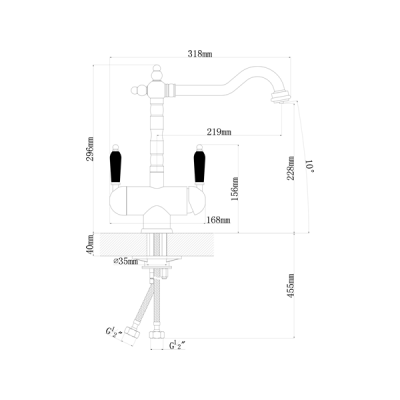 Смеситель Florentina Ария бронза Смеситель Florentina Ария бронза