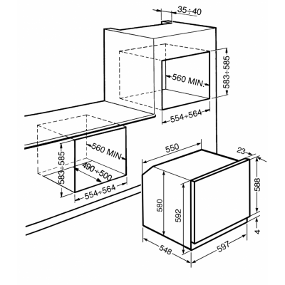 Духовой шкаф SMEG SF800B Духовой шкаф SMEG SF800B
