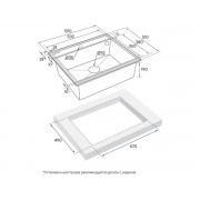 Мойка Paulmark Stepia 60 PM115951-GRM, серый металлик