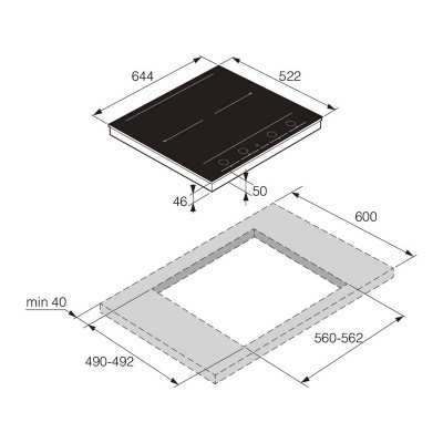 Варочная панель ASKO HID654GC индукционная Варочная панель ASKO HID654GC индукционная