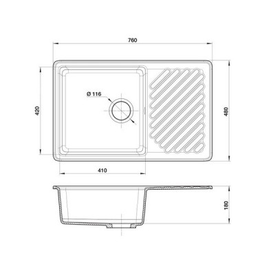 Мойка GRANFEST GF-ZL-52 белый Мойка GRANFEST GF-ZL-52 белый