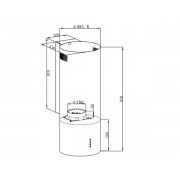 Вытяжка MAUNFELD LEE WALL 35 белый