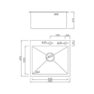 Мойка SMARTECH-50x45 бронза Мойка SMARTECH-50x45 бронза