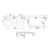 Варочная панель SMEG PXL6106 газовая