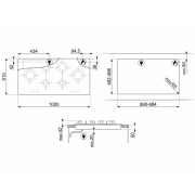 Варочная панель SMEG PXL6106 газовая