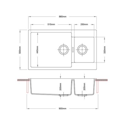 Мойка Longran Enigma ENG860.500 15 - 93 Marone Мойка Longran Enigma ENG860.500 15 - 93 Marone