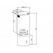 Вытяжка MAUNFELD LEE WALL 35 черный