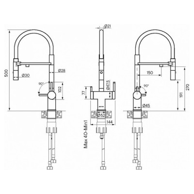 Смеситель Paulmark Gravity Gr213888-LG, светлое золото Смеситель Paulmark Gravity Gr213888-LG, светлое золото