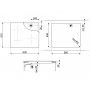 Варочная панель SMEG SE464TB электрическая