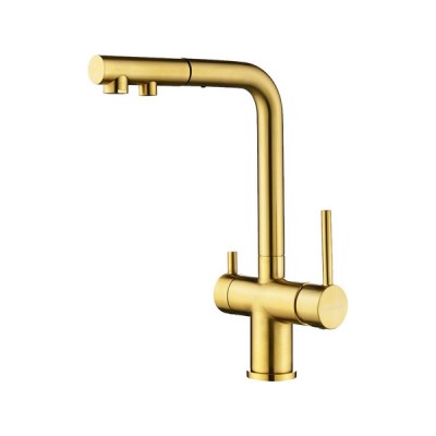 Смеситель Paulmark Serpentine Se213222-BG, брашированное золото Смеситель Paulmark Serpentine Se213222-BG, брашированное золото