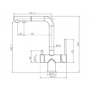 Смеситель Paulmark Serpentine Se213222-BG, брашированное золото