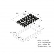 Варочная панель ASKO HG1986AB газовая