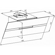 Вытяжка MAUNFELD MERSEY 90 черныйвставка сатин