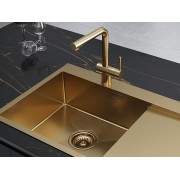 Смеситель Paulmark Dosse Do214418-BG, брашированное золото