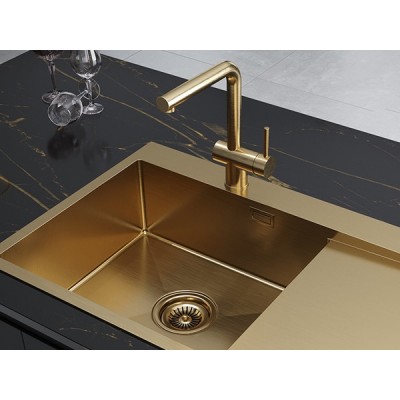 Смеситель Paulmark Dosse Do214418-BG, брашированное золото Смеситель Paulmark Dosse Do214418-BG, брашированное золото