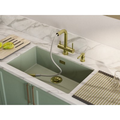 Смеситель Omoikiri Takamatsu-S-LG латунь/светлое золото (4994476) Смеситель Omoikiri Takamatsu-S-LG латунь/светлое золото (4994476)