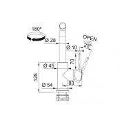 Смеситель Franke Smart Glenda с выдвижным шлангом, нерж. сталь (115.0706.986)