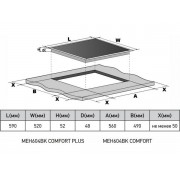Варочная панель MEFERI MEH604BK COMFORT PLUS электрическая