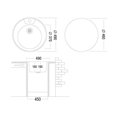 Мойка Ukinox Фаворит FAP490 -GT8K 0C Мойка Ukinox Фаворит FAP490 -GT8K 0C