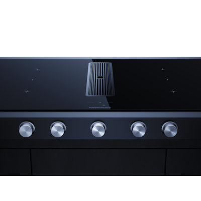 Варочная панель Kuppersbusch KMI 9850.1 SR-E Stainless steel индукционная с вытяжкой Варочная панель Kuppersbusch KMI 9850.1 SR-E Stainless steel индукционная с вытяжкой