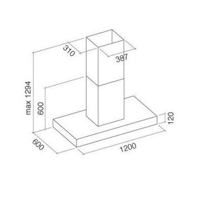 Вытяжка Falmec LINE PRO 120 Вытяжка Falmec LINE PRO 120