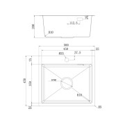 Мойка Ukinox Практика PRB500.450 -GT10C 0CW